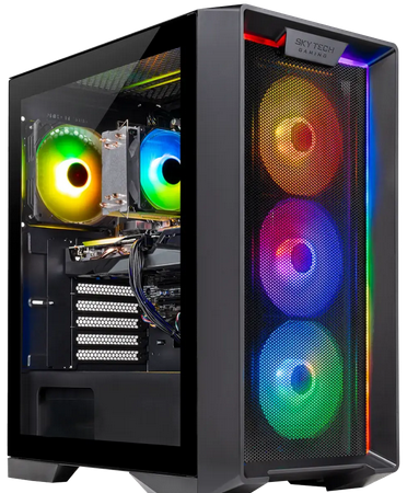 SkyTech Mini PC X1 with Ryzen 5 1400 and GTX 1060 3GB, a cheap gaming PC for budget 1080p gaming.