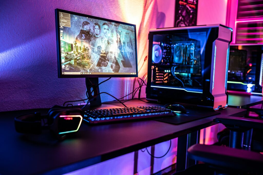 How to build a gaming PC from scratch showing key components like CPU, GPU, and motherboard during assembly