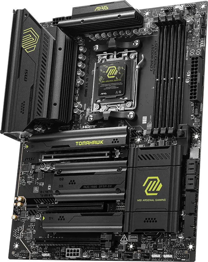 MSI MAG X870 Tomahawk WiFi motherboard – best value option for AMD Ryzen 9950X builds